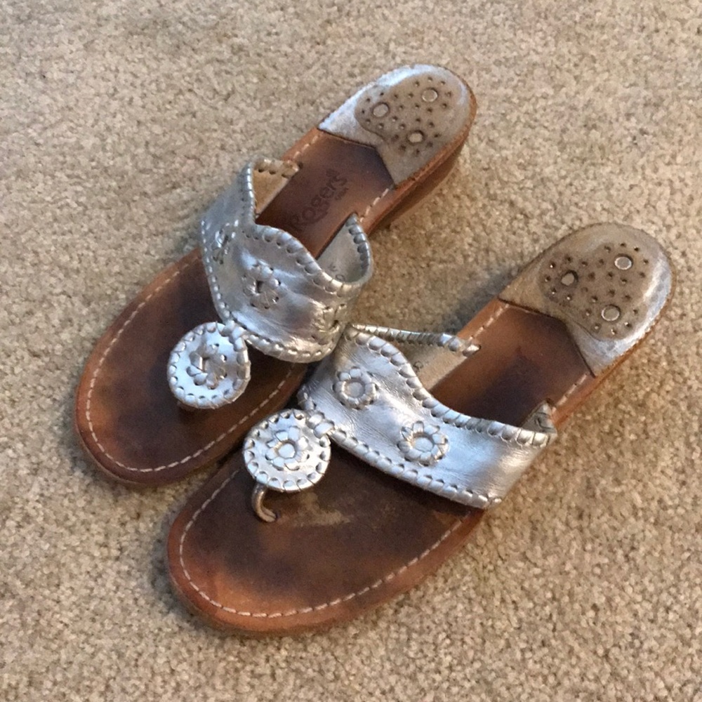 Jack Rogers Heel Silver